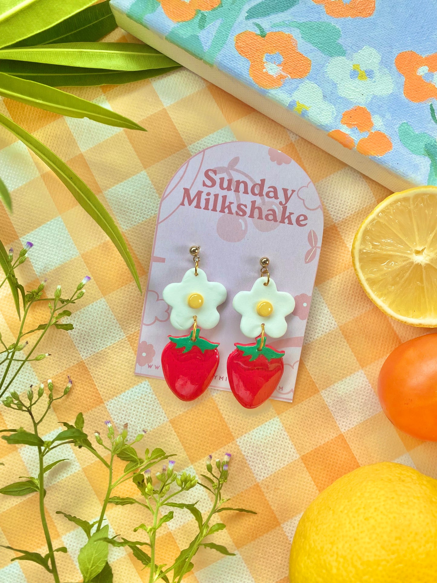 Summer Punch Watermelon Drop Earrings