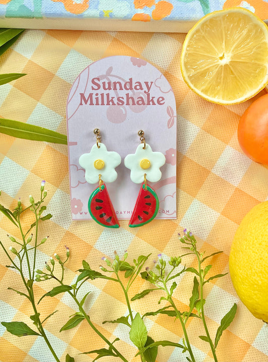 Summer Punch Watermelon Drop Earrings