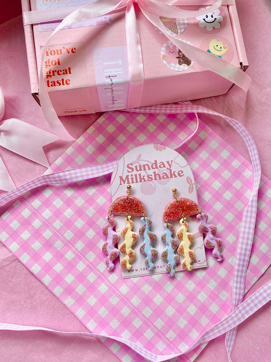Unicorn Jellyfish Drop Earrings