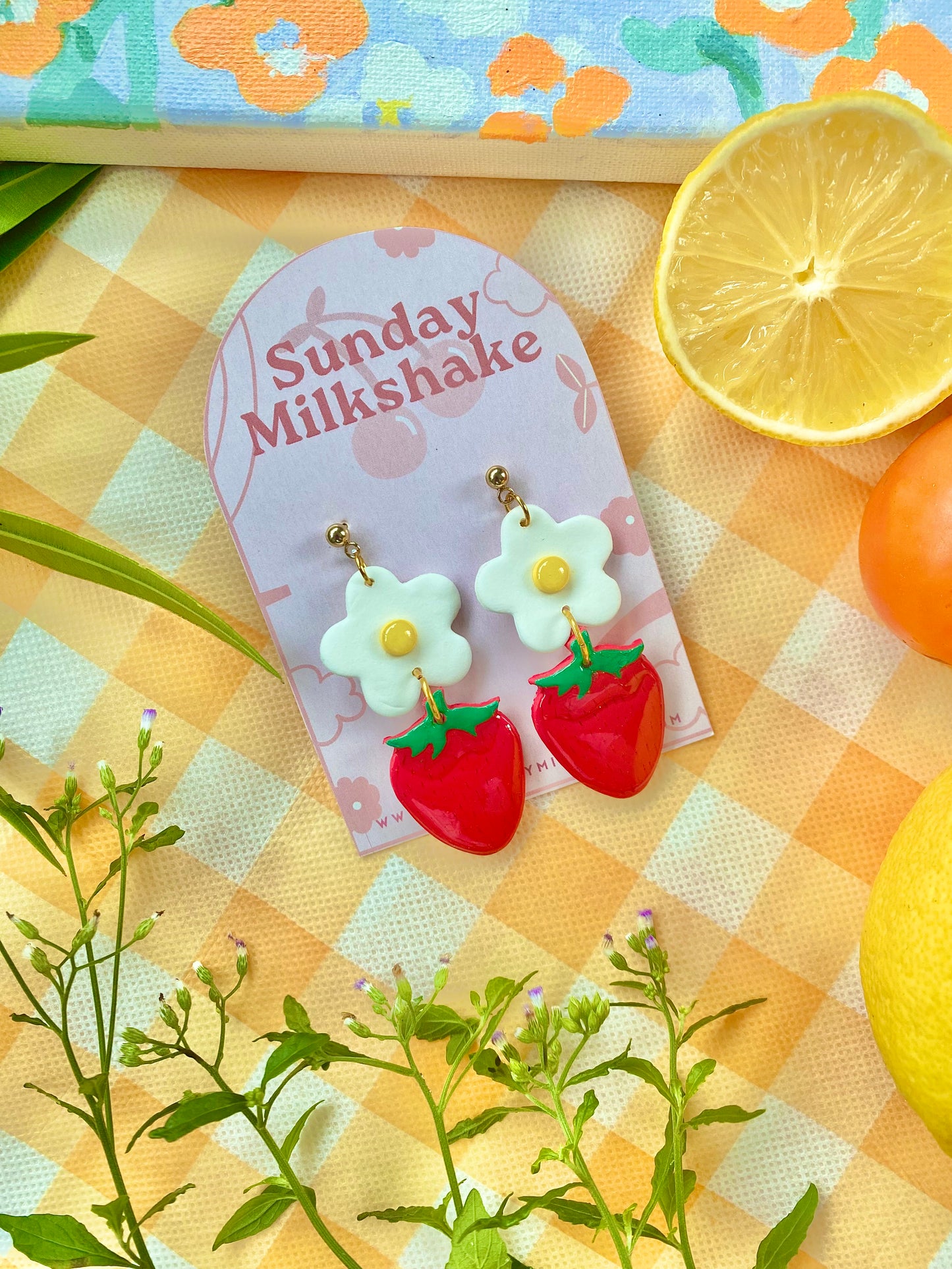Summer Punch Watermelon Drop Earrings