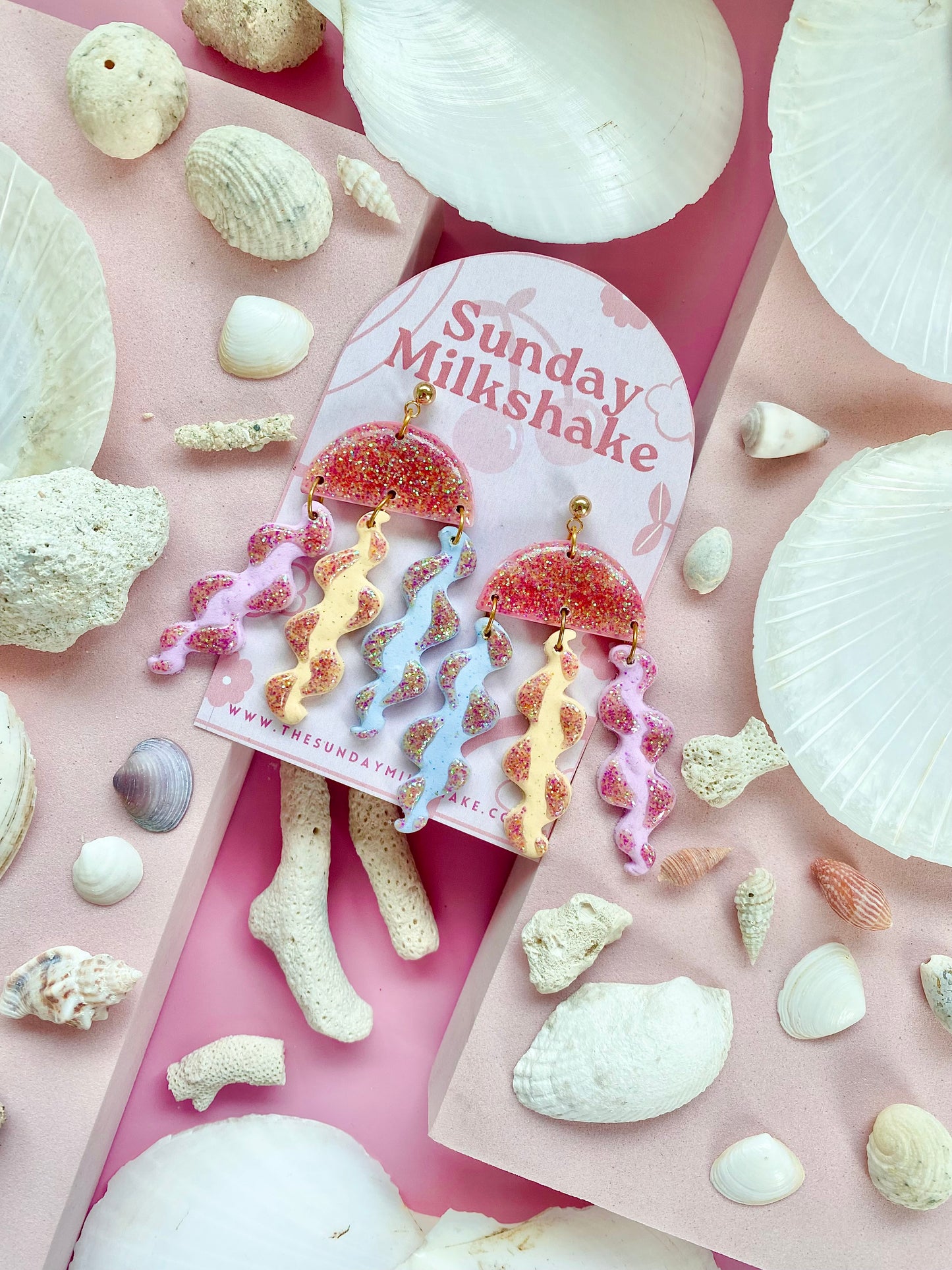Unicorn Jellyfish Drop Earrings