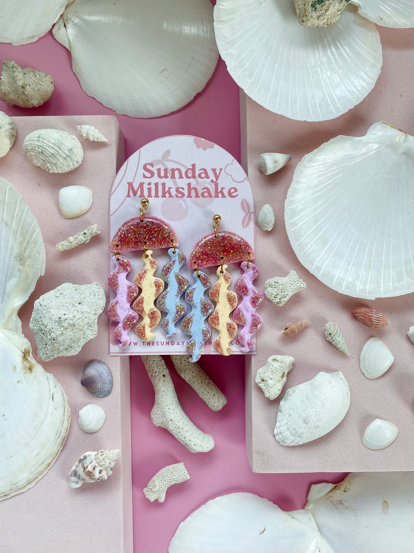 Unicorn Jellyfish Drop Earrings